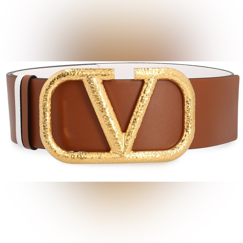 VALENTINO REVERSIBLE BIG BUCKLE GOLD BELT